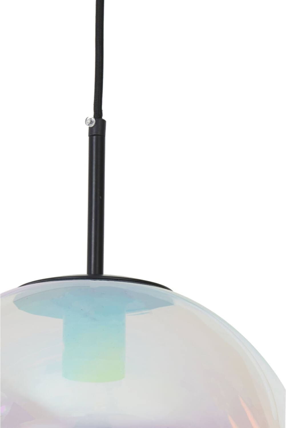 Hanglamp Medina - Glas Rainbow+zwart Light & Living Hanglamp 2957200
