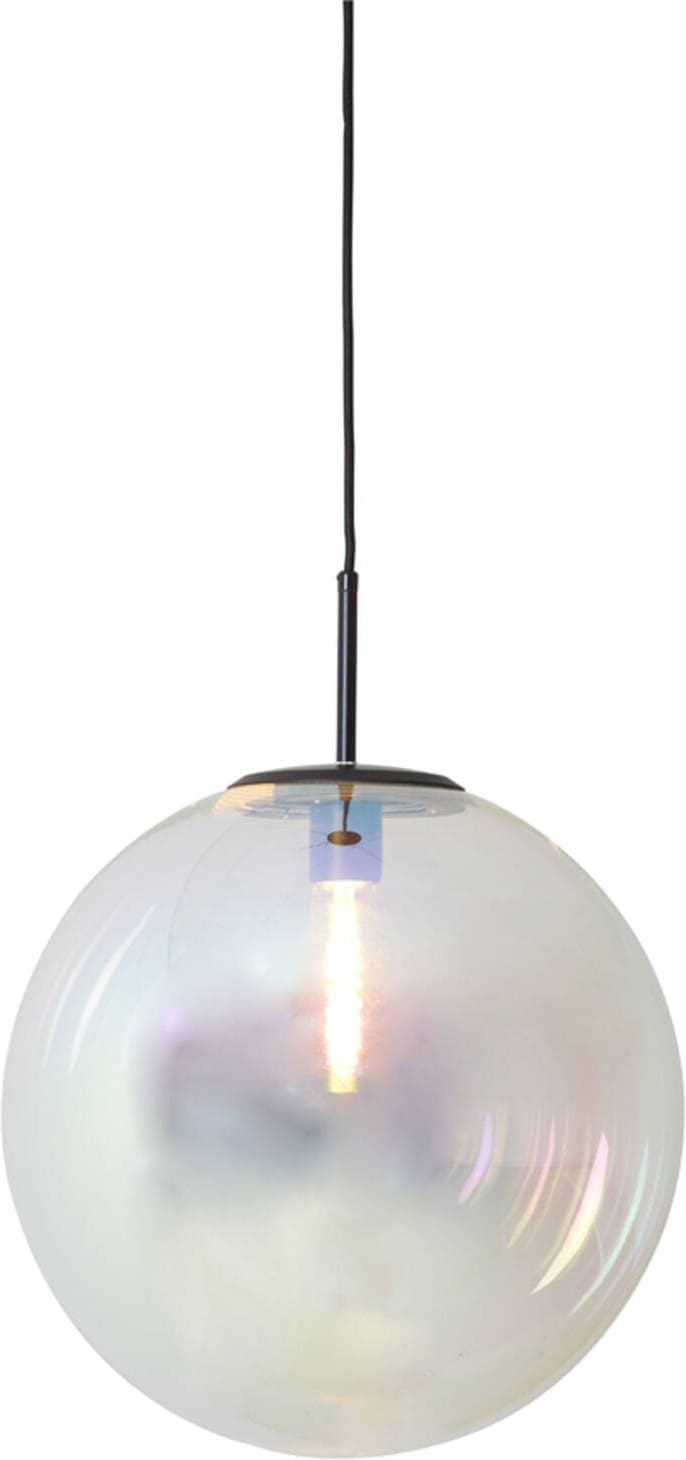 Hanglamp Medina - Glas Rainbow+zwart Light & Living Hanglamp 2957300