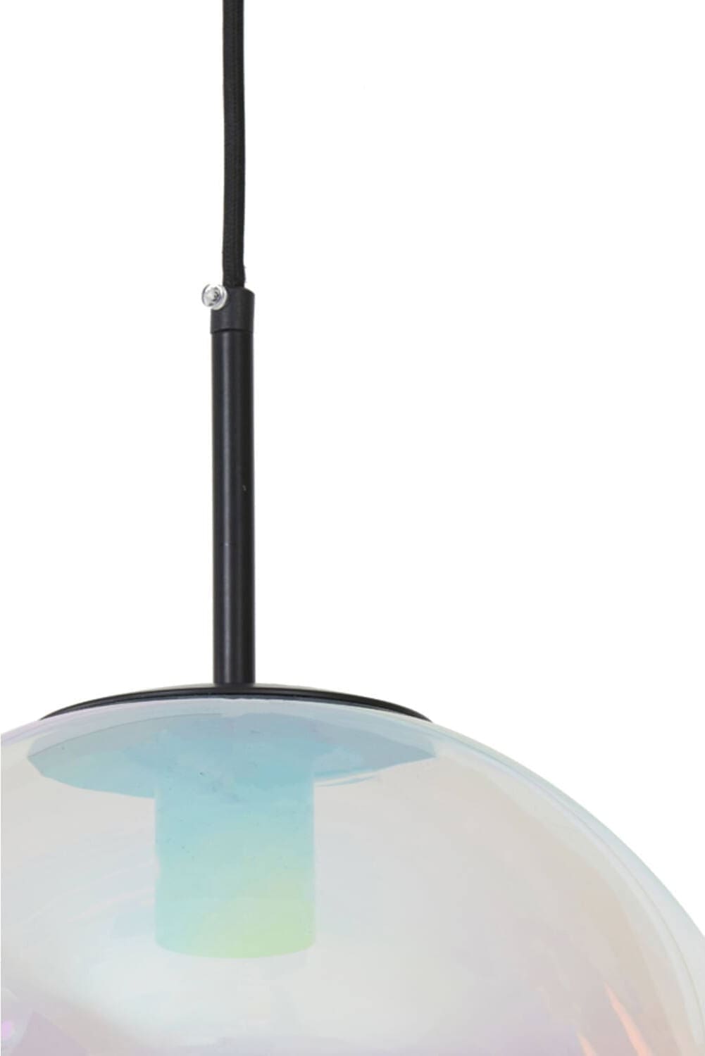 Hanglamp Medina - Glas Rainbow+zwart Light & Living Hanglamp 2957300