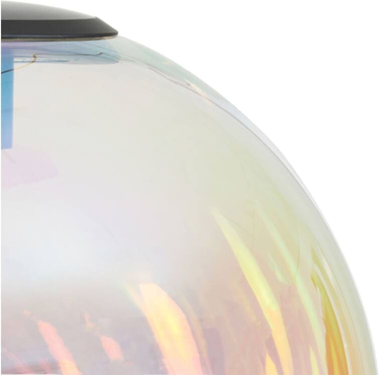 Hanglamp Medina - Glas Rainbow+zwart Light & Living Hanglamp 2957300