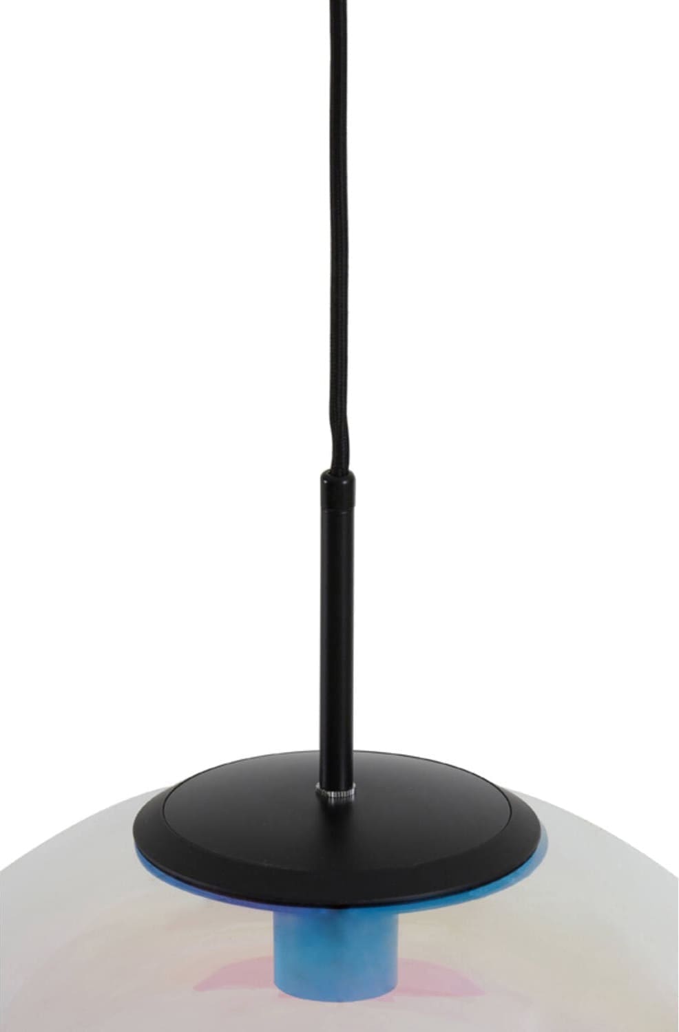 Hanglamp Medina - Glas Rainbow+zwart Light & Living Hanglamp 2957300