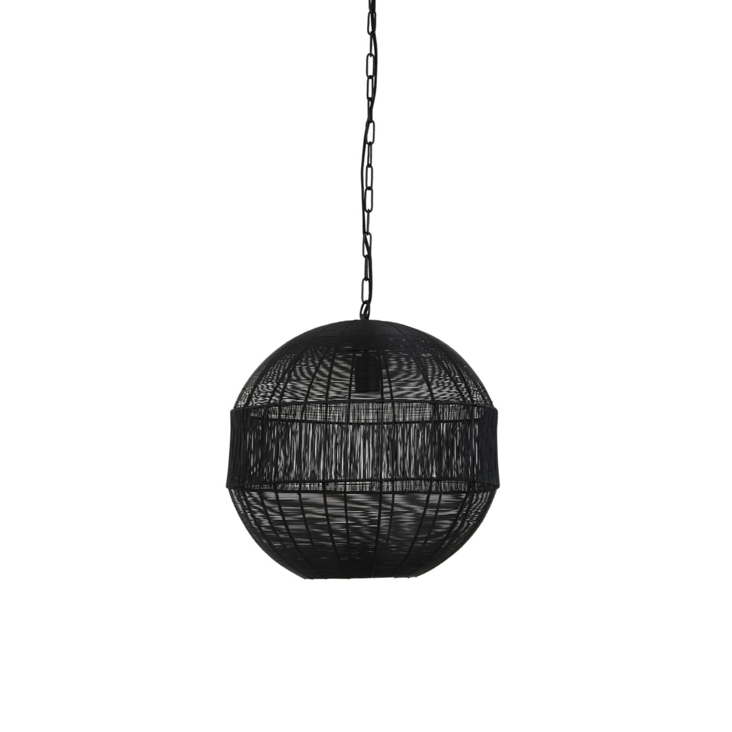 Light & Living Pilka Hanglamp - Zwart - Ø45x47 cm