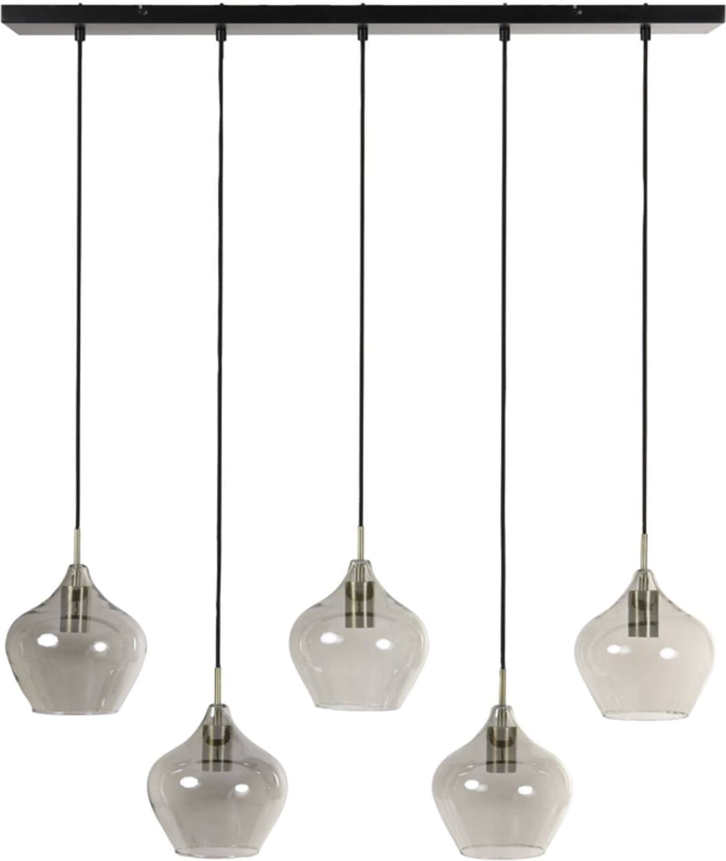 Hanglamp Rakel - Antiek Brons+smoke Light & Living Hanglamp 2937627