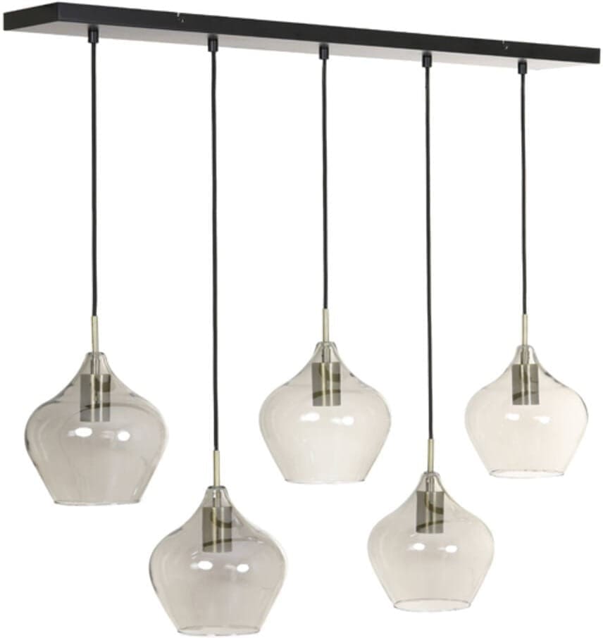Hanglamp Rakel - Antiek Brons+smoke Light & Living Hanglamp 2937627