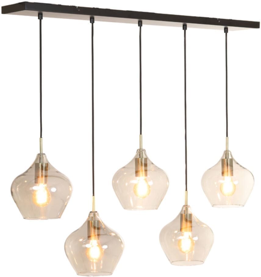 Hanglamp Rakel - Antiek Brons+smoke Light & Living Hanglamp 2937627