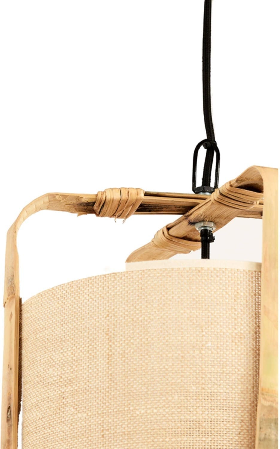 Hanglamp Sendai - Zand+bamboe Naturel Light & Living Hanglamp 2973082