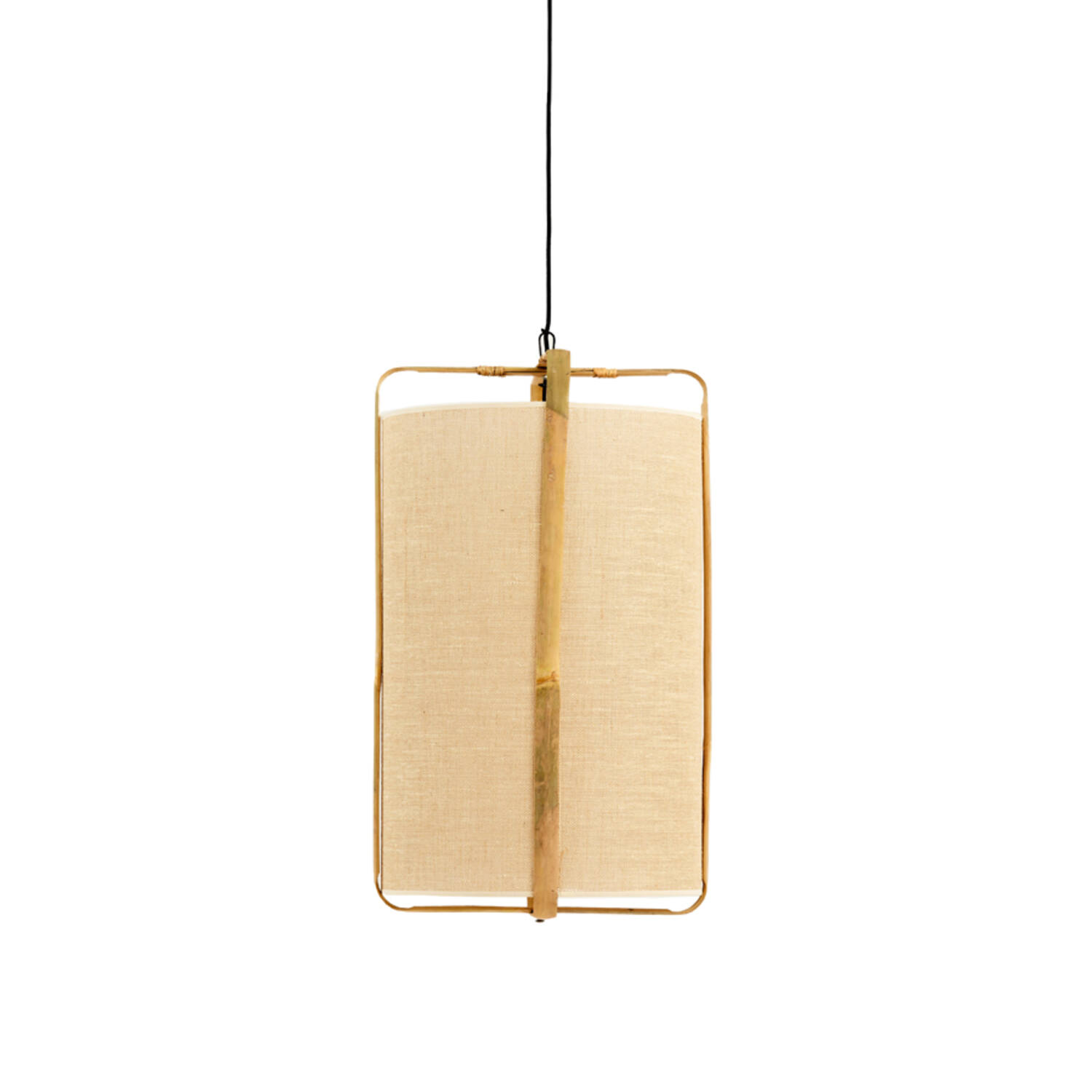 Light&living Hanglamp Ø37x66 cm SENDAI zand+bamboe naturel