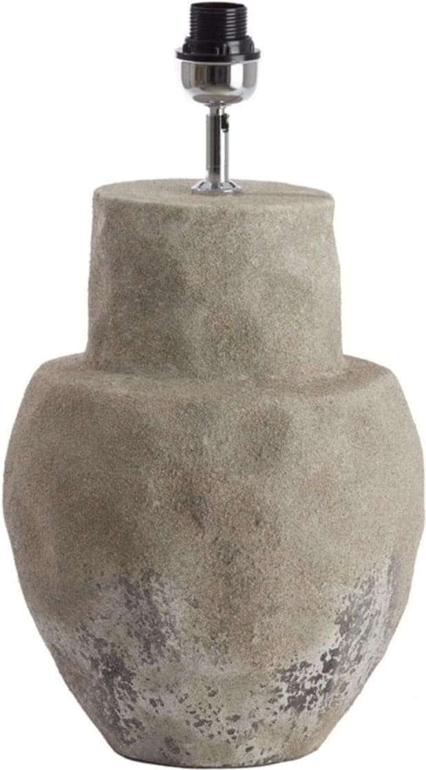 Lampvoet Lezama - Keramiek Ruw Vintage Grijs Light & Living Lampvoet 1739125