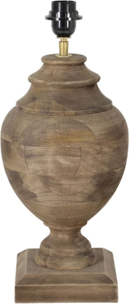 Lampvoet Milazzo - Hout Weather Barn Light & Living Lampvoet 7031183