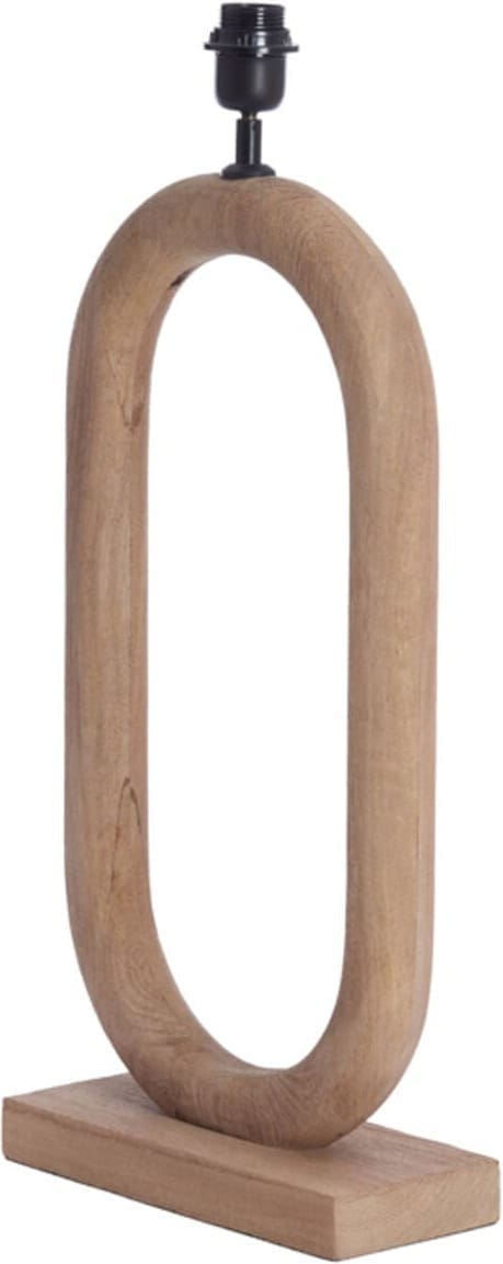 Lampvoet Paceco - Hout Mat Naturel Light & Living Lampvoet 7041782