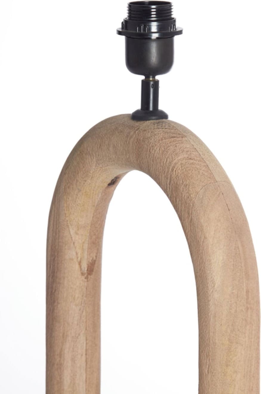 Lampvoet Paceco - Hout Mat Naturel Light & Living Lampvoet 7041782