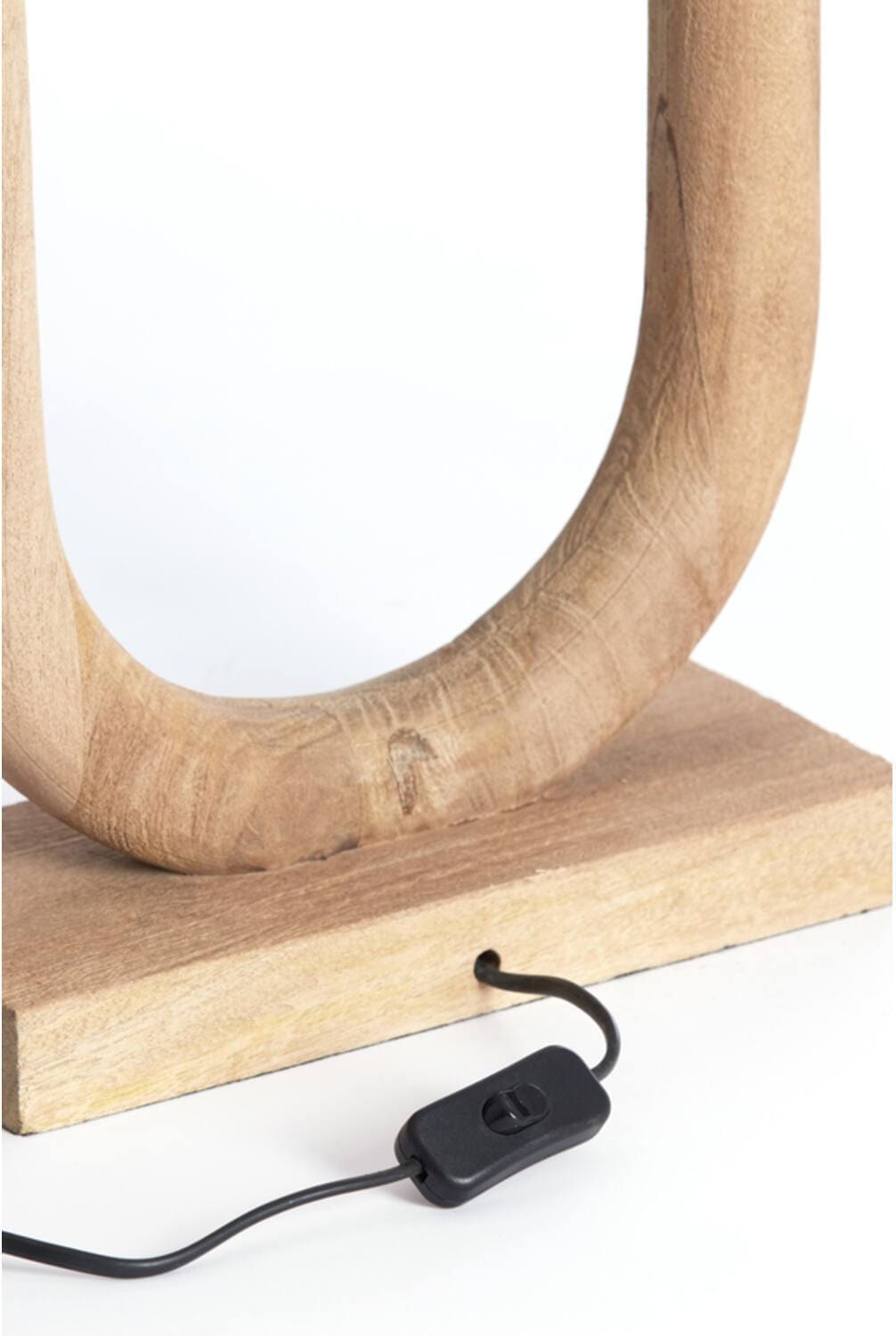Lampvoet Paceco - Hout Mat Naturel Light & Living Lampvoet 7041782