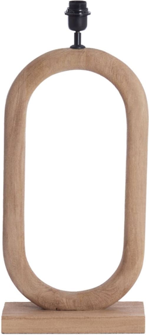 Lampvoet Paceco - Hout Mat Naturel Light & Living Lampvoet 7041782