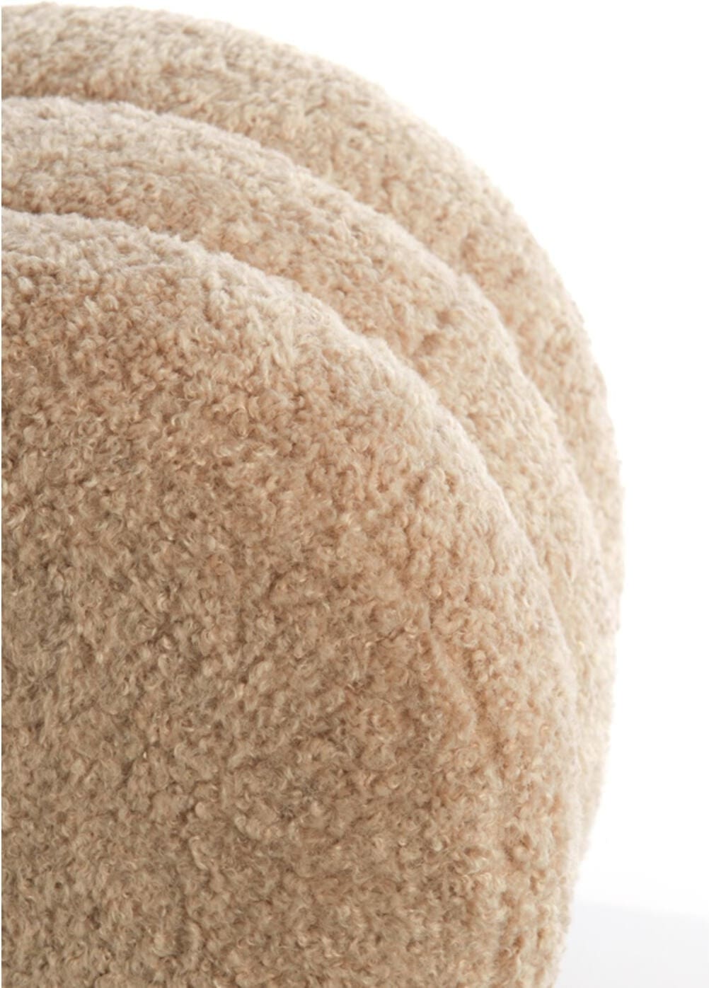 Poef Jobbi - Beige+mat Zwart Light & Living Poef 6866013