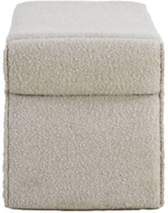 Poef Nafya - Bouclé Crème Light & Living Poef 6786661