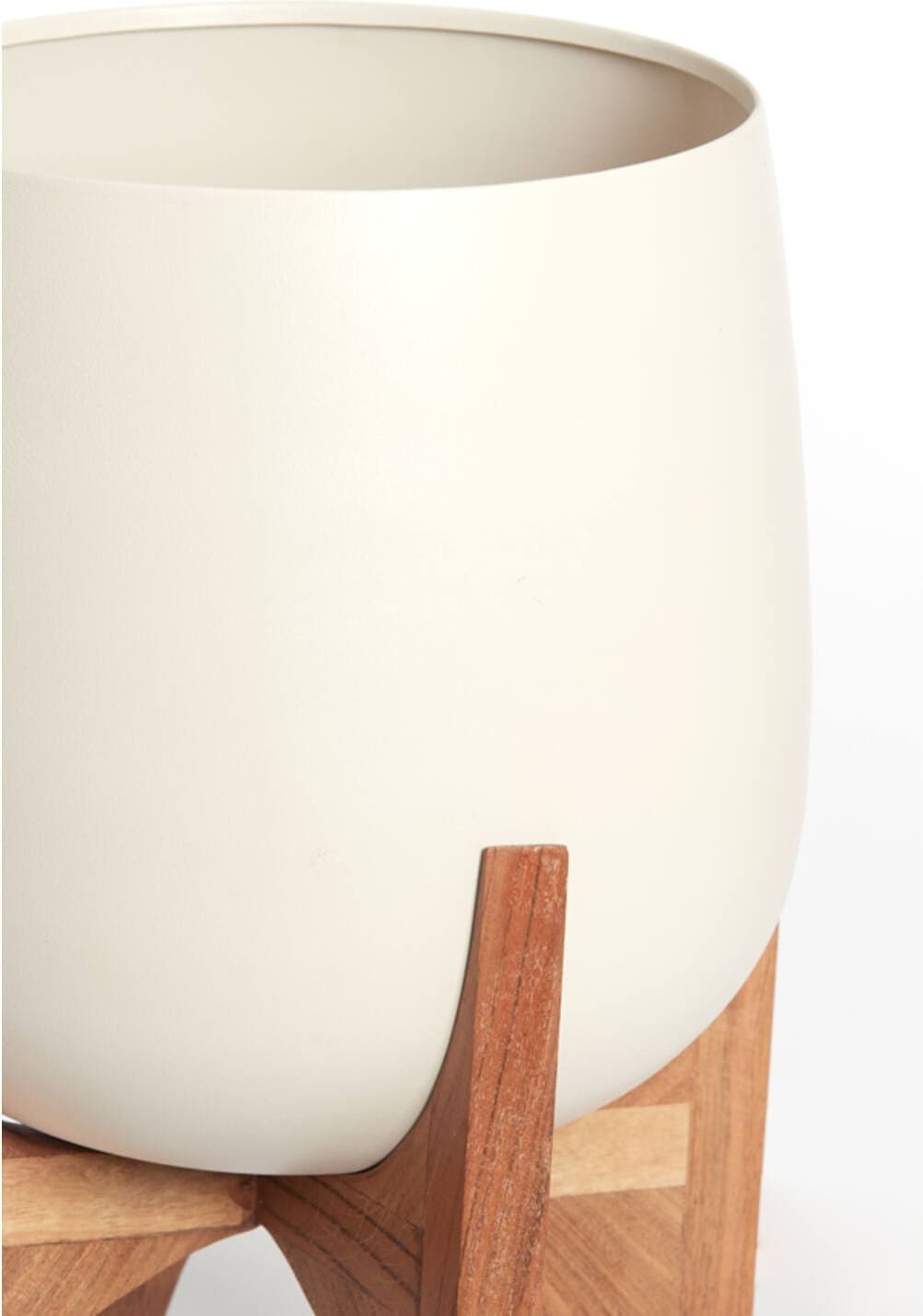 Pot Karuna - Hout+mat Crème Light & Living Pot 5890543