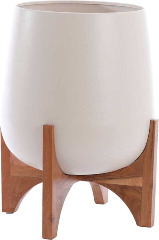 Pot Karuna - Hout+mat Crème Light & Living Pot 5890643