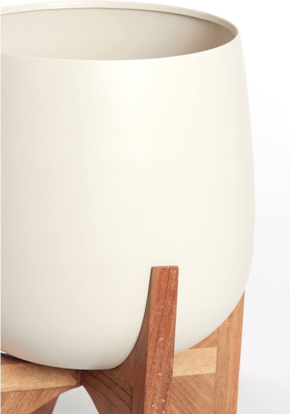 Pot Karuna - Hout+mat Crème Light & Living Pot 5890743
