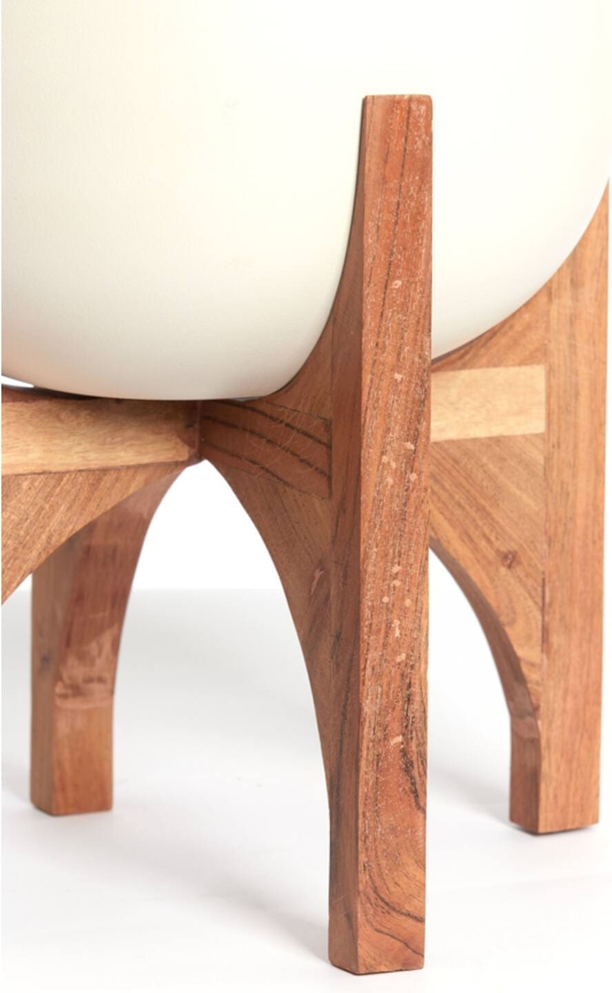 Pot Karuna - Hout+mat Crème Light & Living Pot 5890743