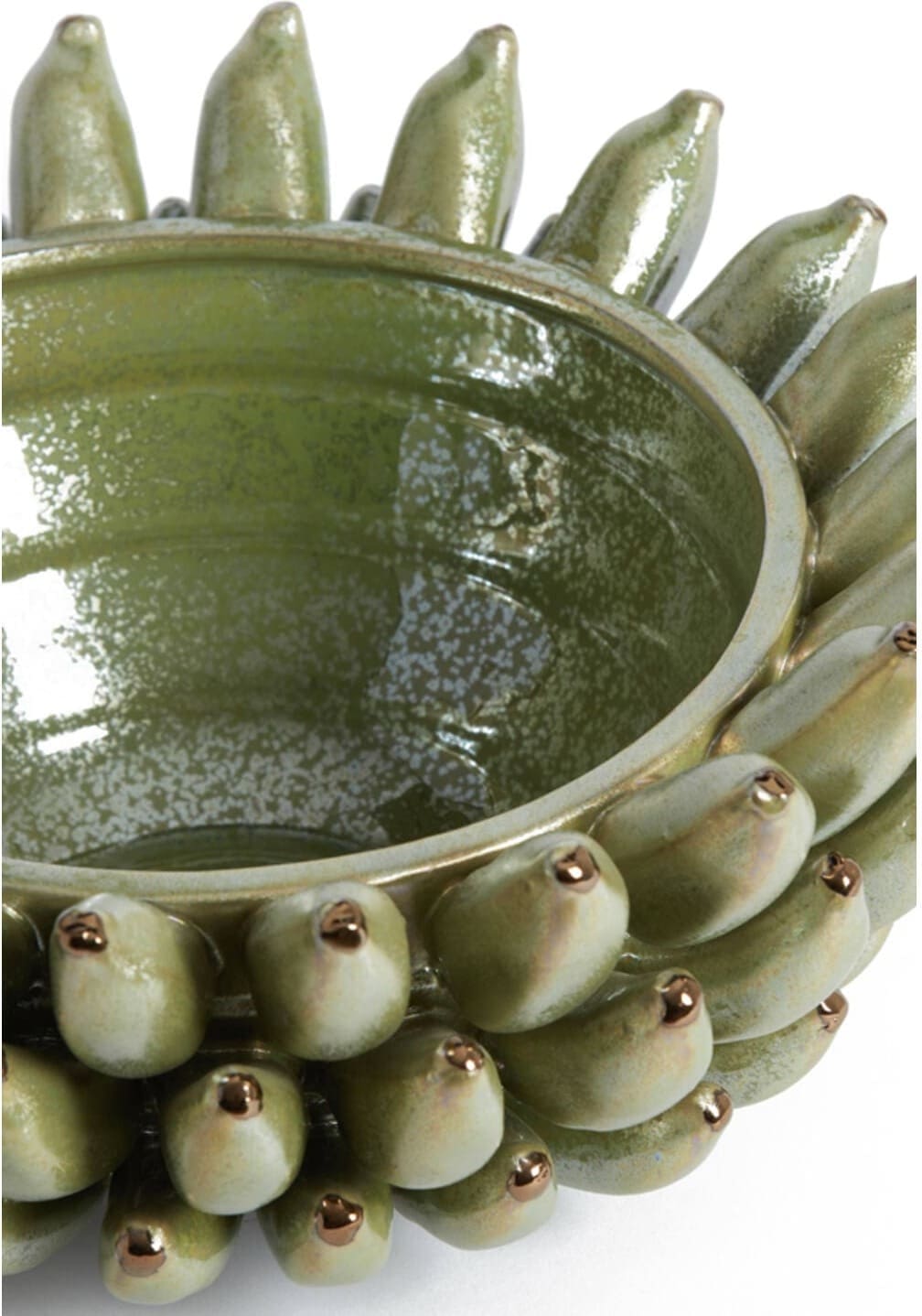Schaal Zita - Keramiek Groen Parelmoer Light & Living Schaal 6338776