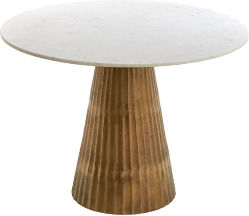 Tafel Leyda - Marmer Wit-antiek Brons Light & Living 6779529