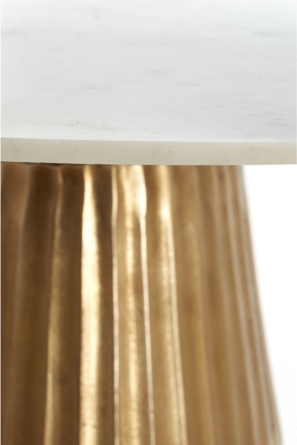 Tafel Leyda - Marmer Wit-antiek Brons Light & Living 6779529
