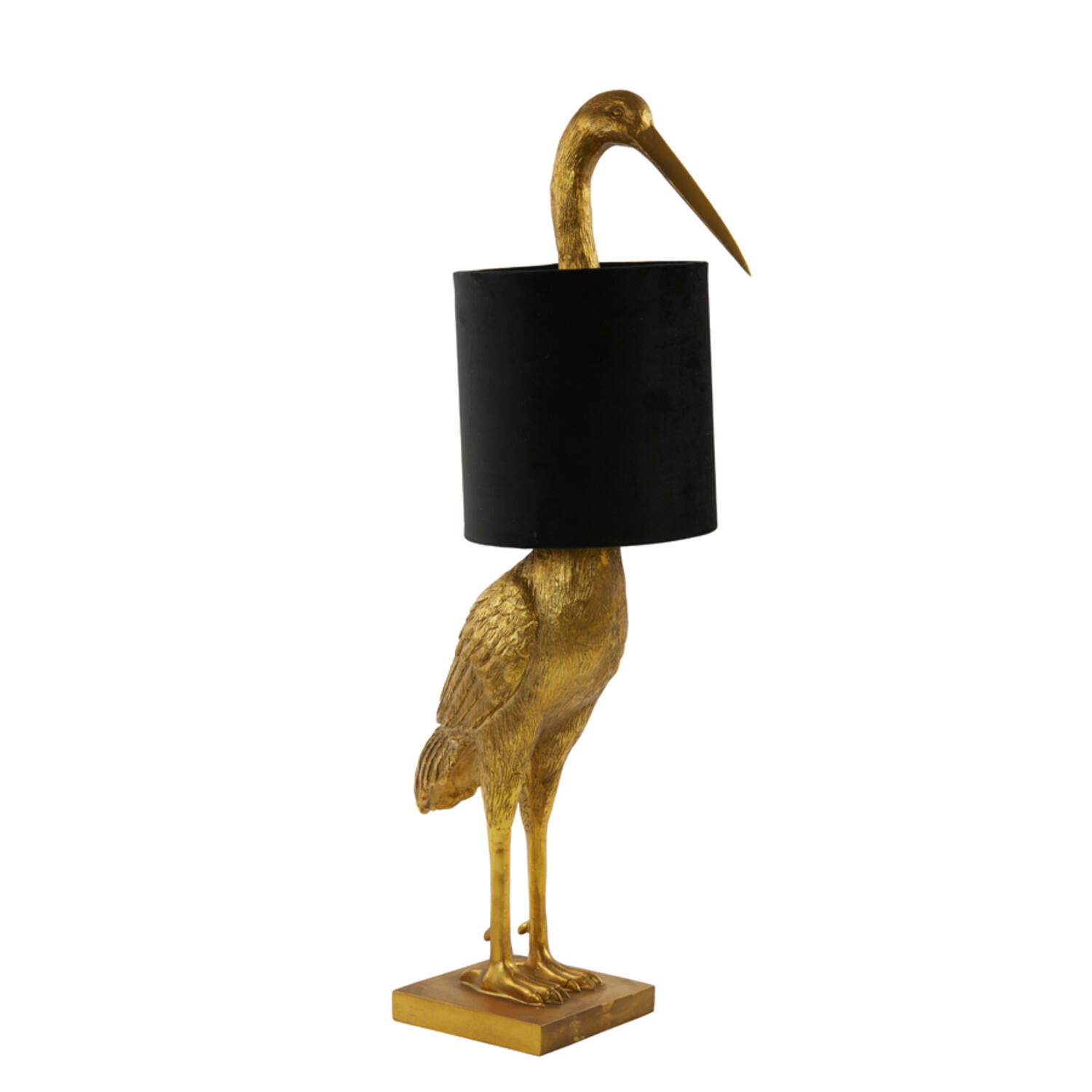 Tafellamp Crane - Antiek Brons+velvet Zwart Light & Living Tafellamp 1872785