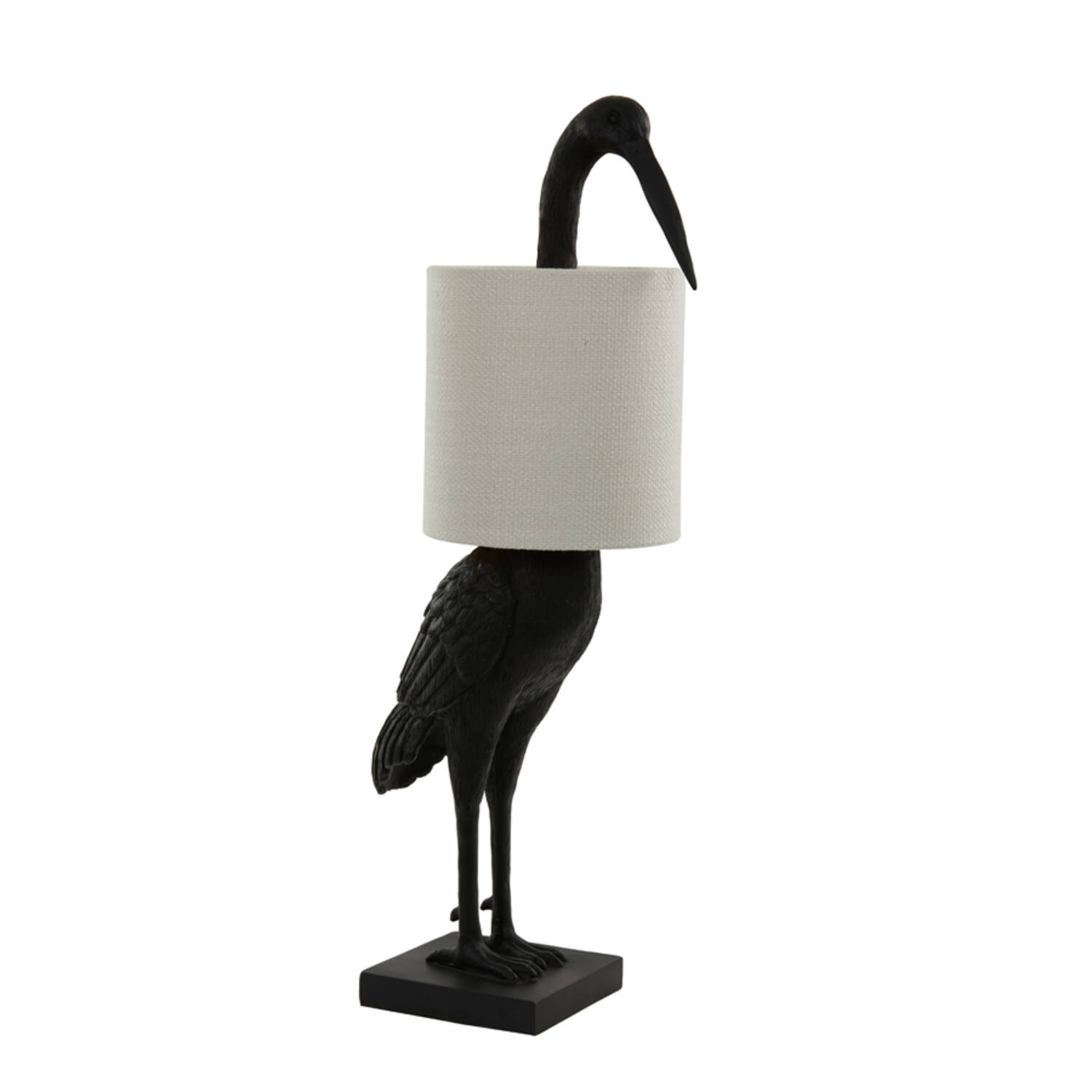 Tafellamp Crane - Mat Zwart+crème Light & Living Tafellamp 1872712