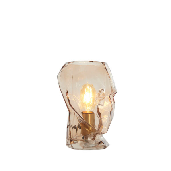 Tafellamp Head - Glas Bruin Light & Living Tafellamp 1886264