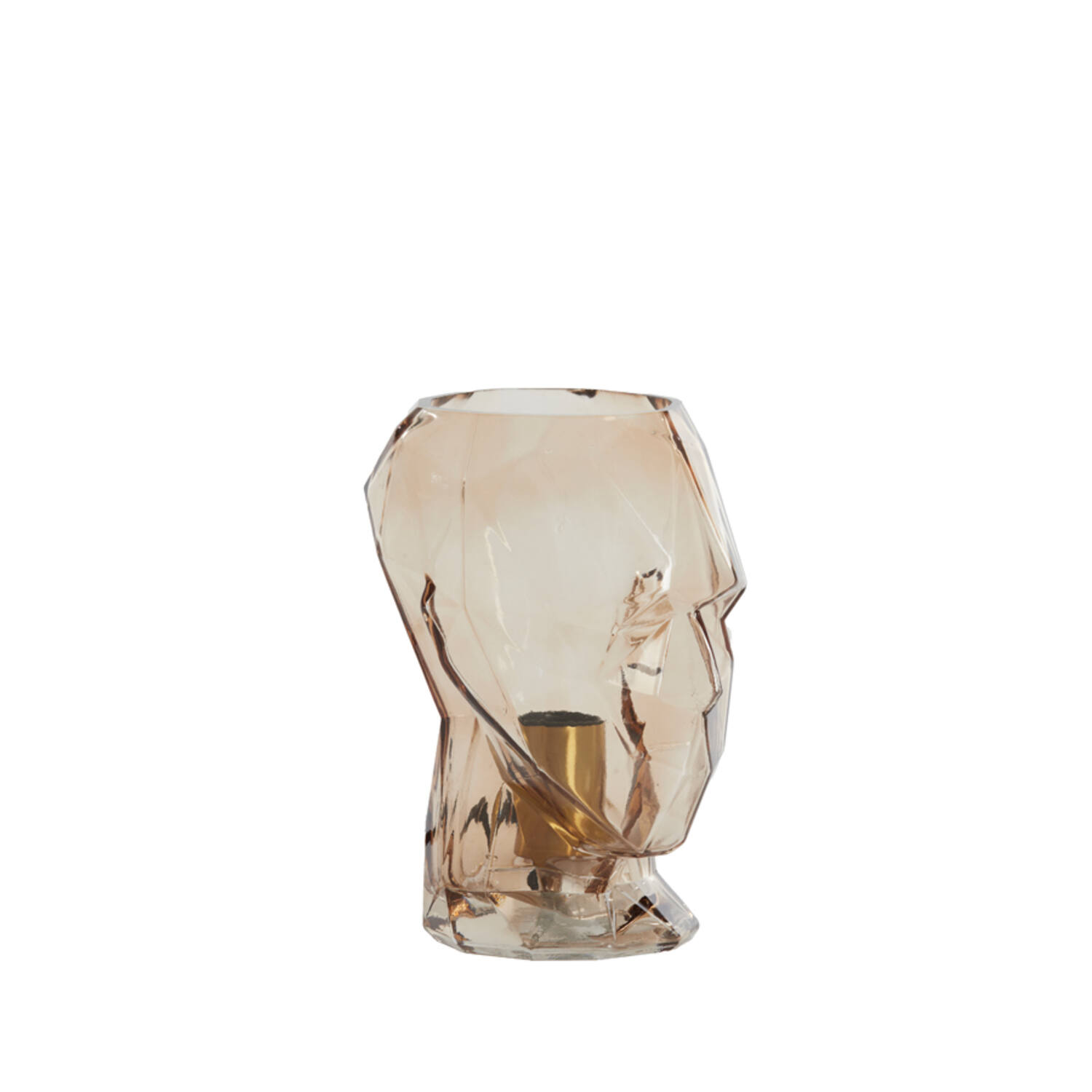 Tafellamp Head - Glas Bruin Light & Living Tafellamp 1886264