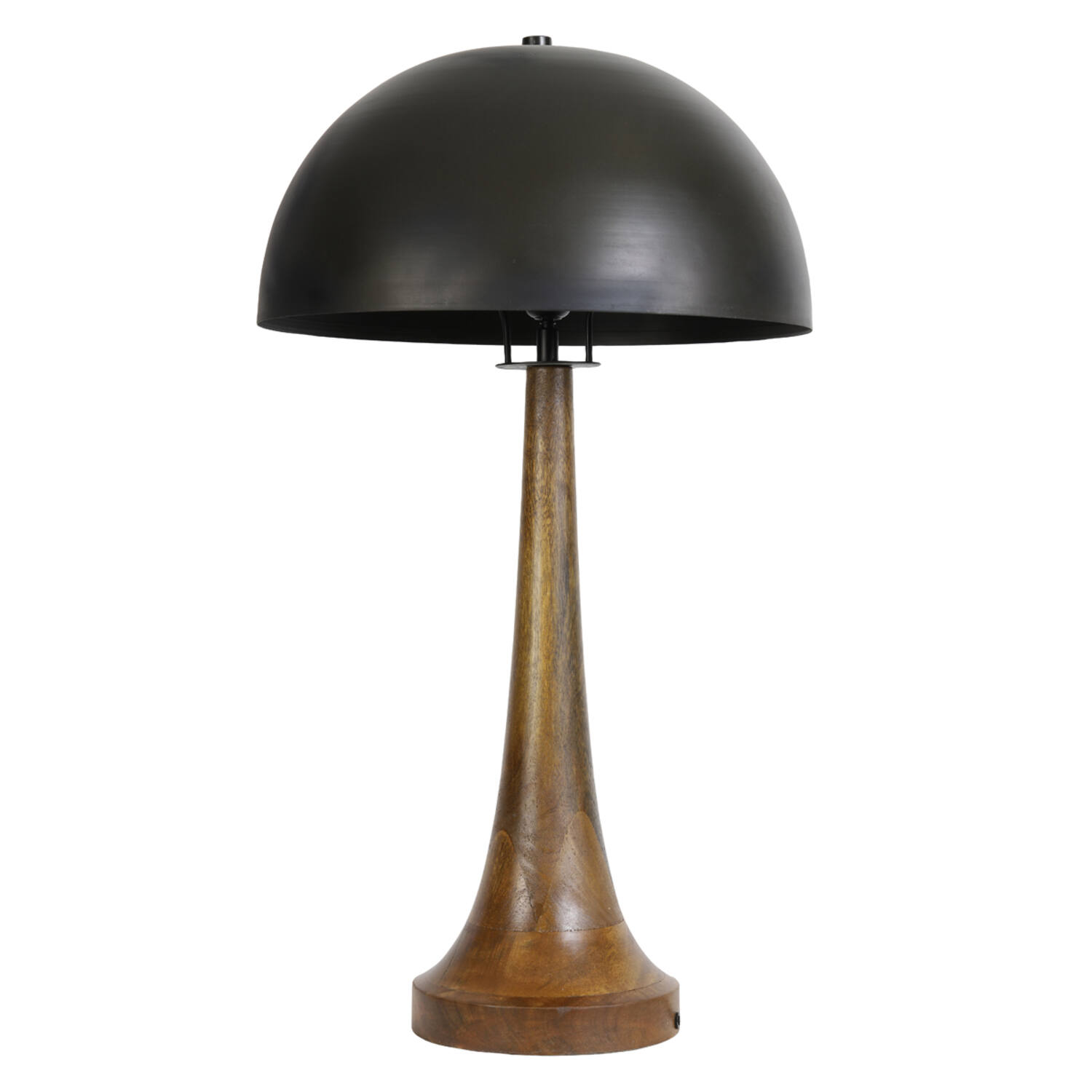 Tafellamp Jovany - Hout Olie+zwart Light & Living Tafellamp 1865412