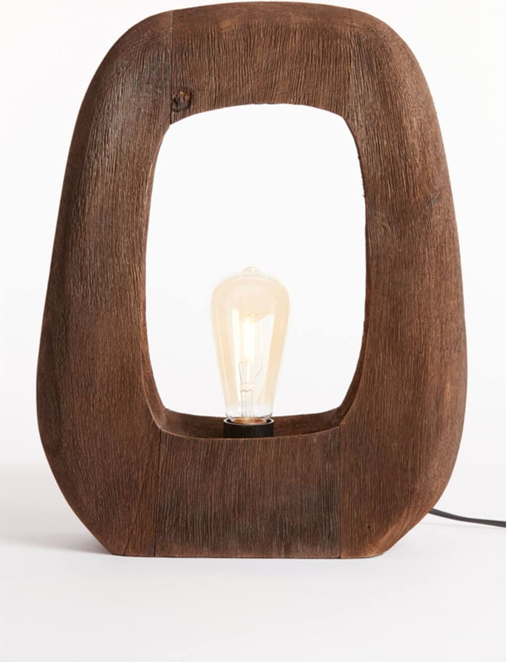Tafellamp Kelafo - Hout Chocolade Bruin Light & Living Tafellamp 7041164