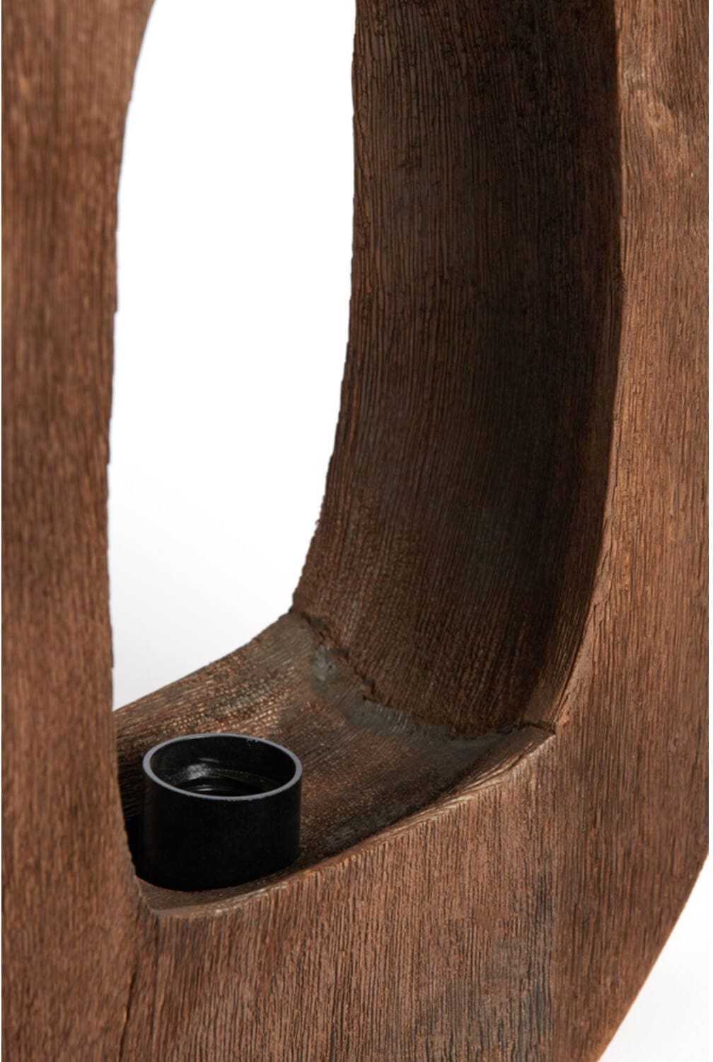 Tafellamp Kelafo - Hout Chocolade Bruin Light & Living Tafellamp 7041164