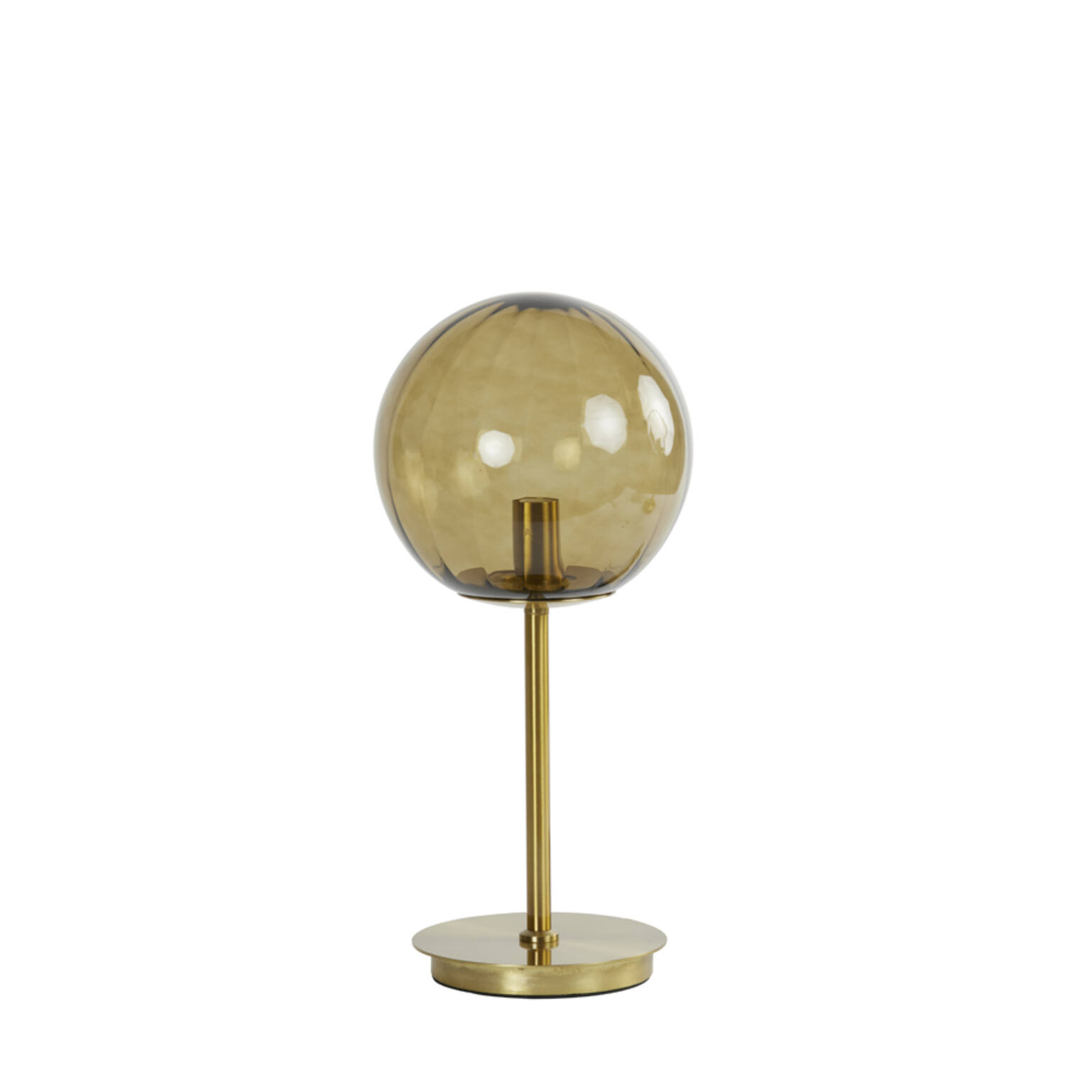 Tafellamp Magdala - Glas Bruin+goud Light & Living Tafellamp 1871964