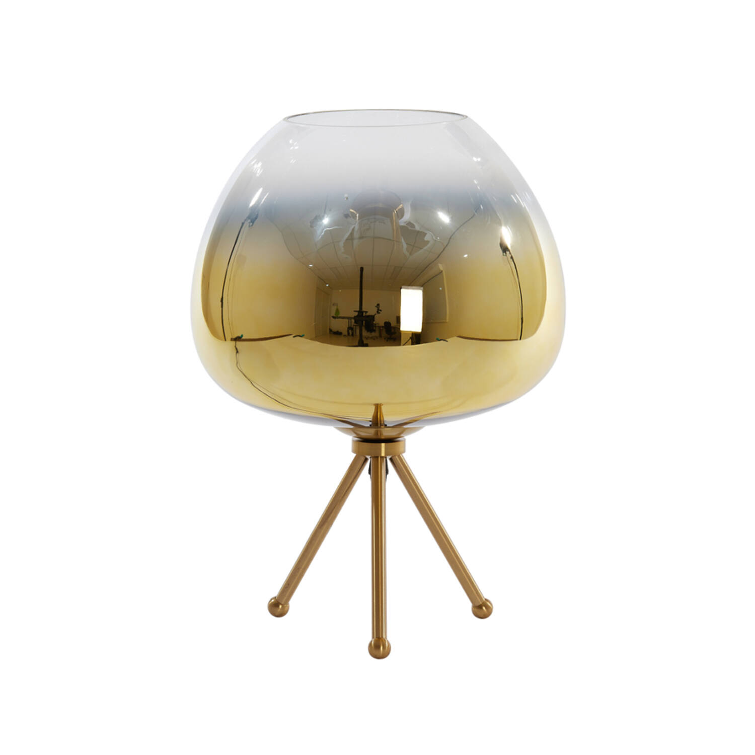 Tafellamp Mayson - Glas Goud-helder+goud Light & Living Tafellamp 1868585