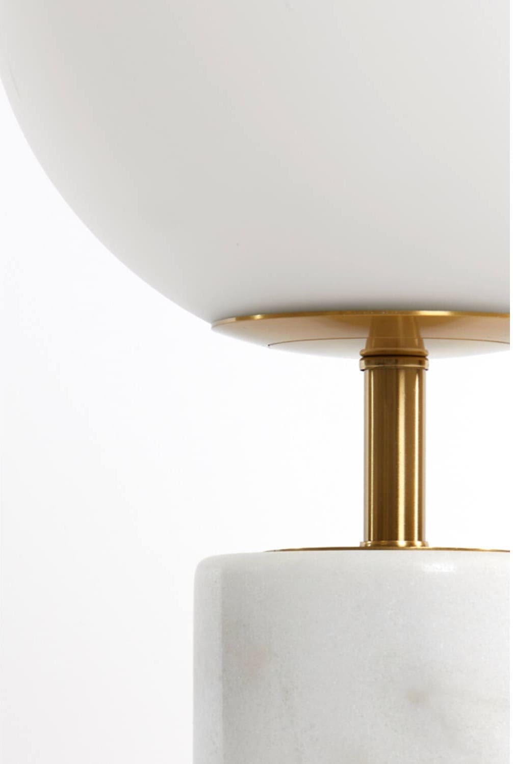 Tafellamp Medina - Antiek Brons+glas Mat Wit Light & Living Tafellamp 1874126