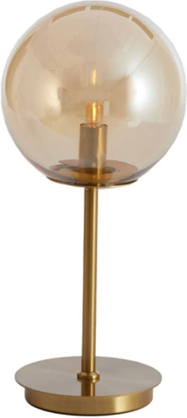 Tafellamp Medina - Glas Amber+goud Light & Living Tafellamp 1871985