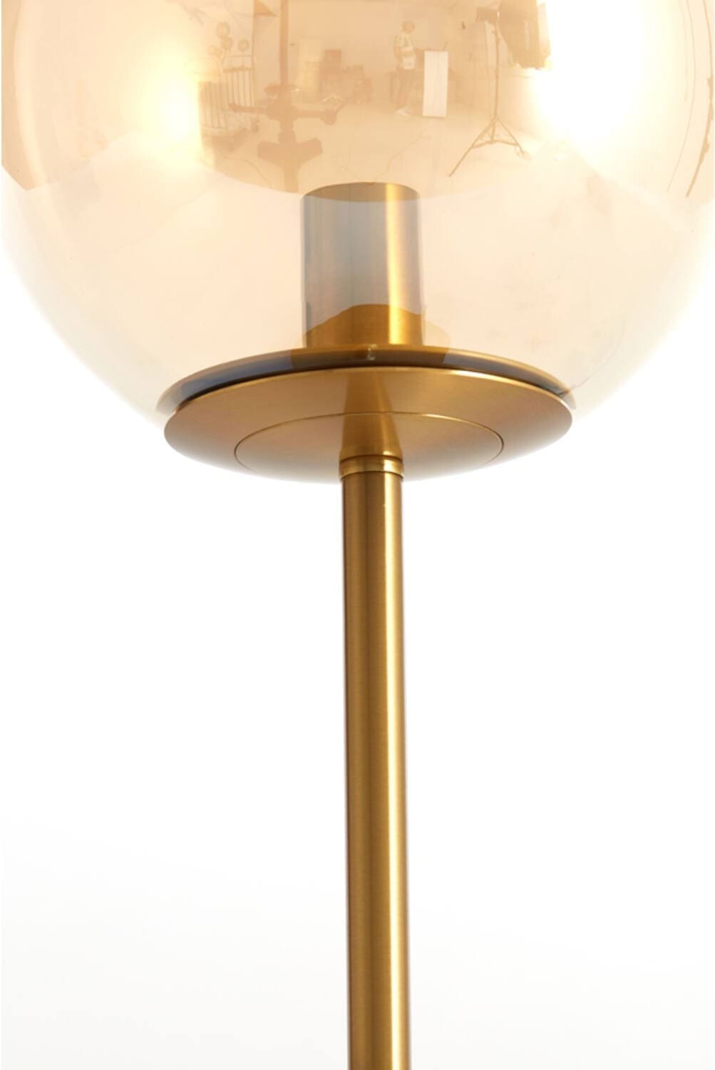 Tafellamp Medina - Glas Amber+goud Light & Living Tafellamp 1871985