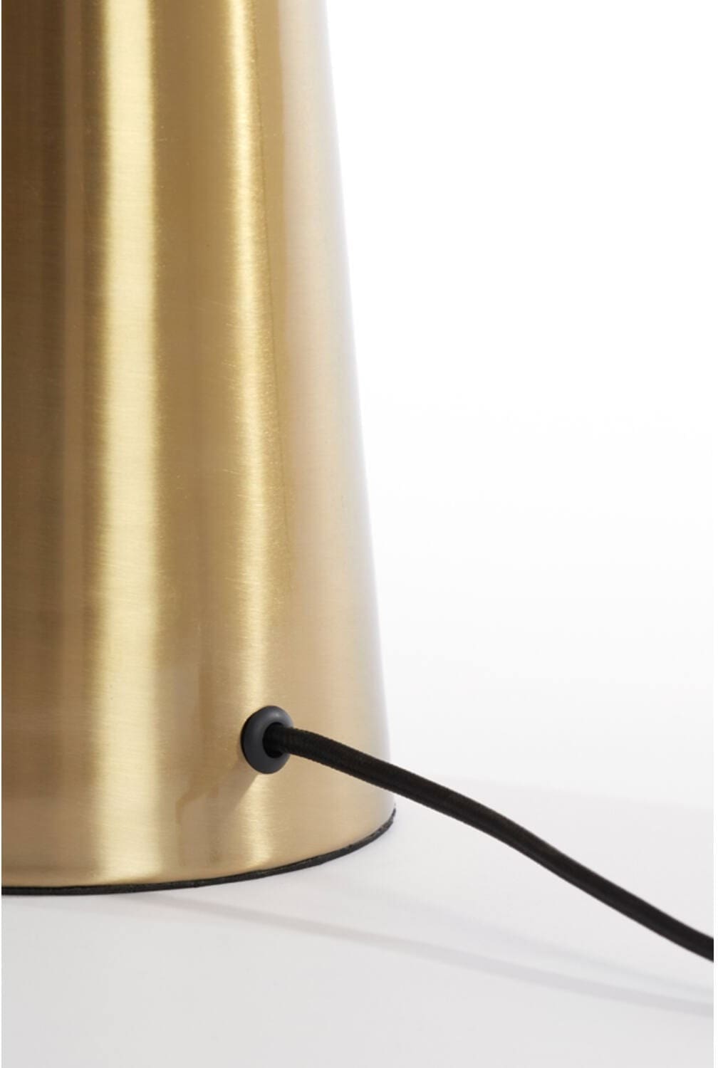 Tafellamp Pleat - Glas Helder+goud Light & Living Tafellamp 1882196