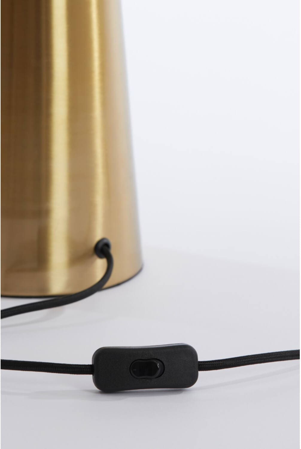 Tafellamp Pleat - Glas Helder+goud Light & Living Tafellamp 1882196