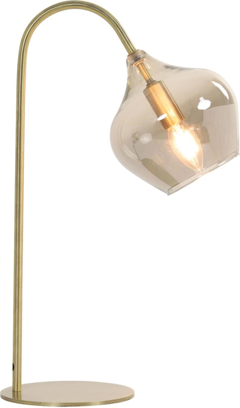 Tafellamp Rakel - Antiek Brons+smoke Light & Living Tafellamp 1851465