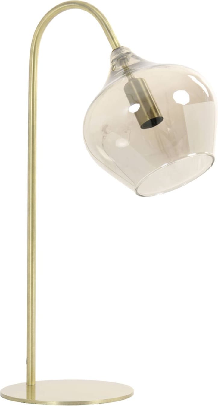 Tafellamp Rakel - Antiek Brons+smoke Light & Living Tafellamp 1851465