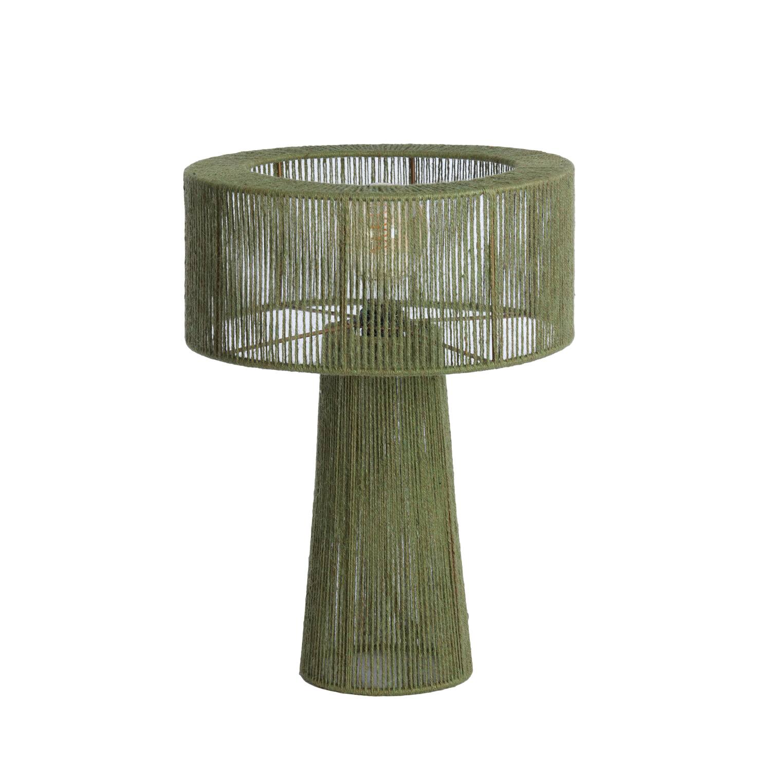 Tafellamp Selva - Jute Groen Light & Living Tafellamp 1883881