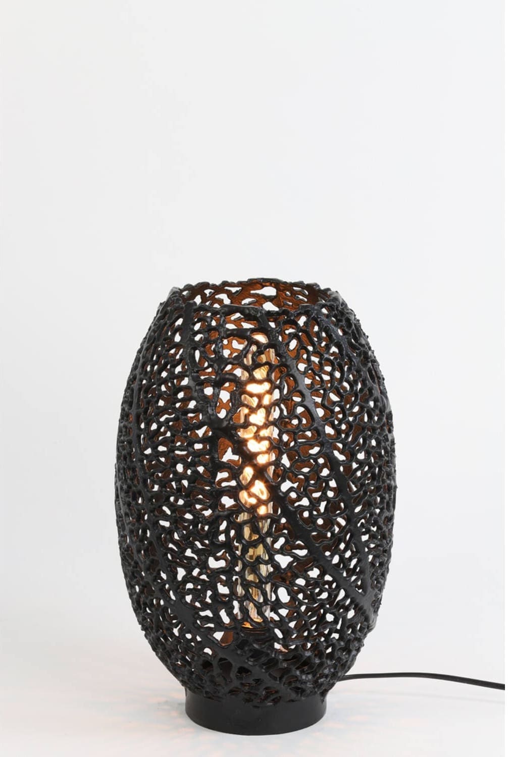 Tafellamp Sinula - Mat Zwart Light & Living Tafellamp 1865812