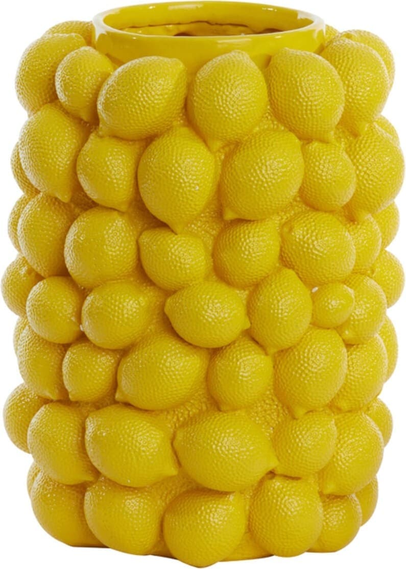 Vaas Lemon - Geel Light & Living Vaas 5845262