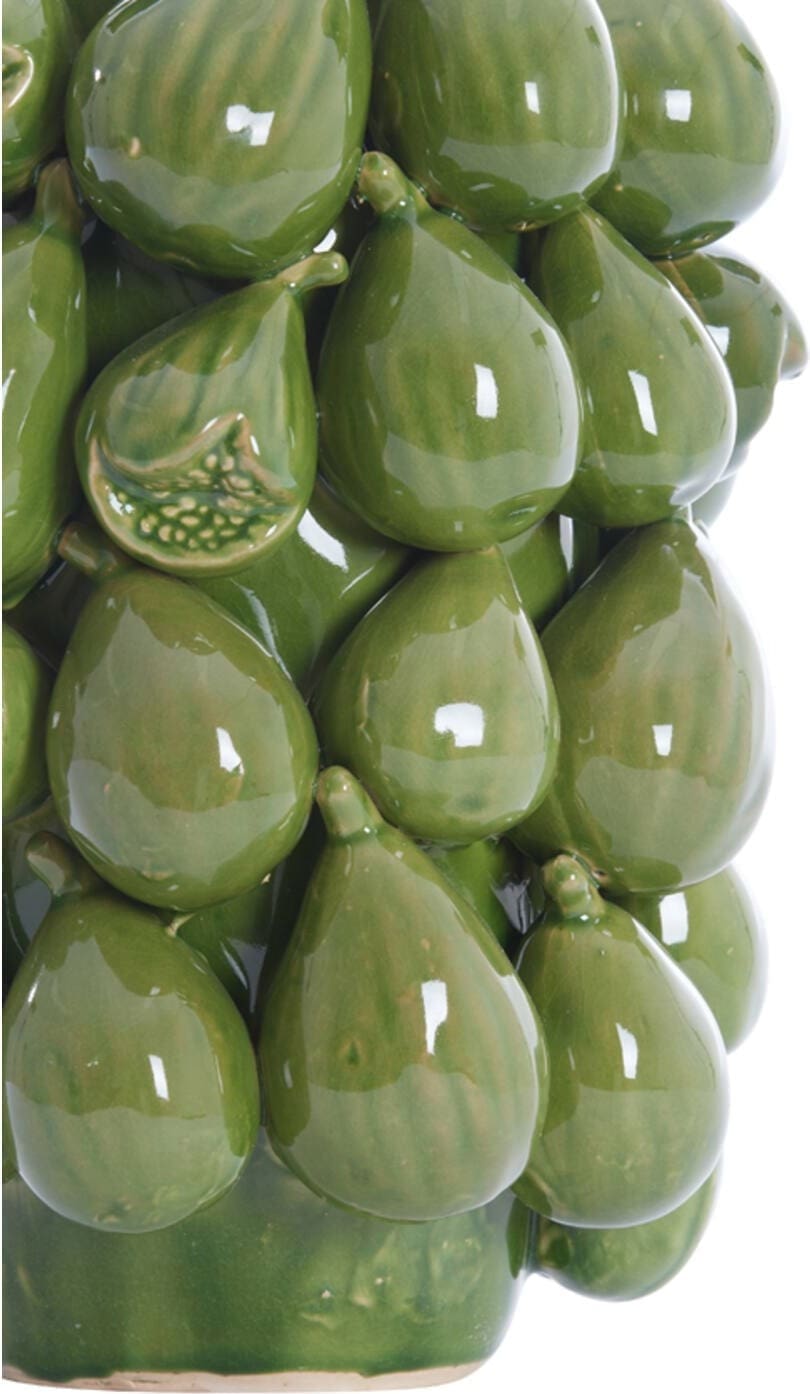 Vaas Natalia - Keramiek Donker Groen Light & Living Vaas 5833878