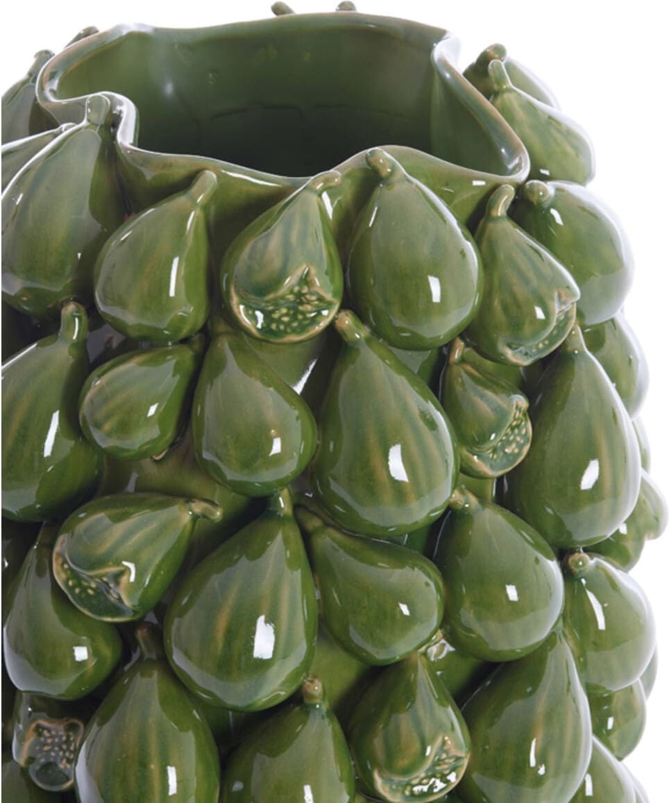 Vaas Natalia - Keramiek Donker Groen Light & Living Vaas 5833978