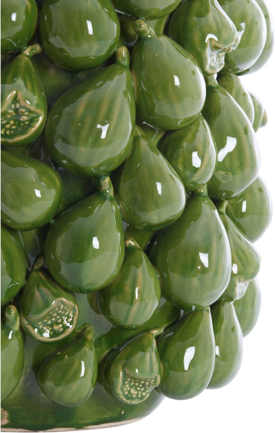 Vaas Natalia - Keramiek Donker Groen Light & Living Vaas 5833978