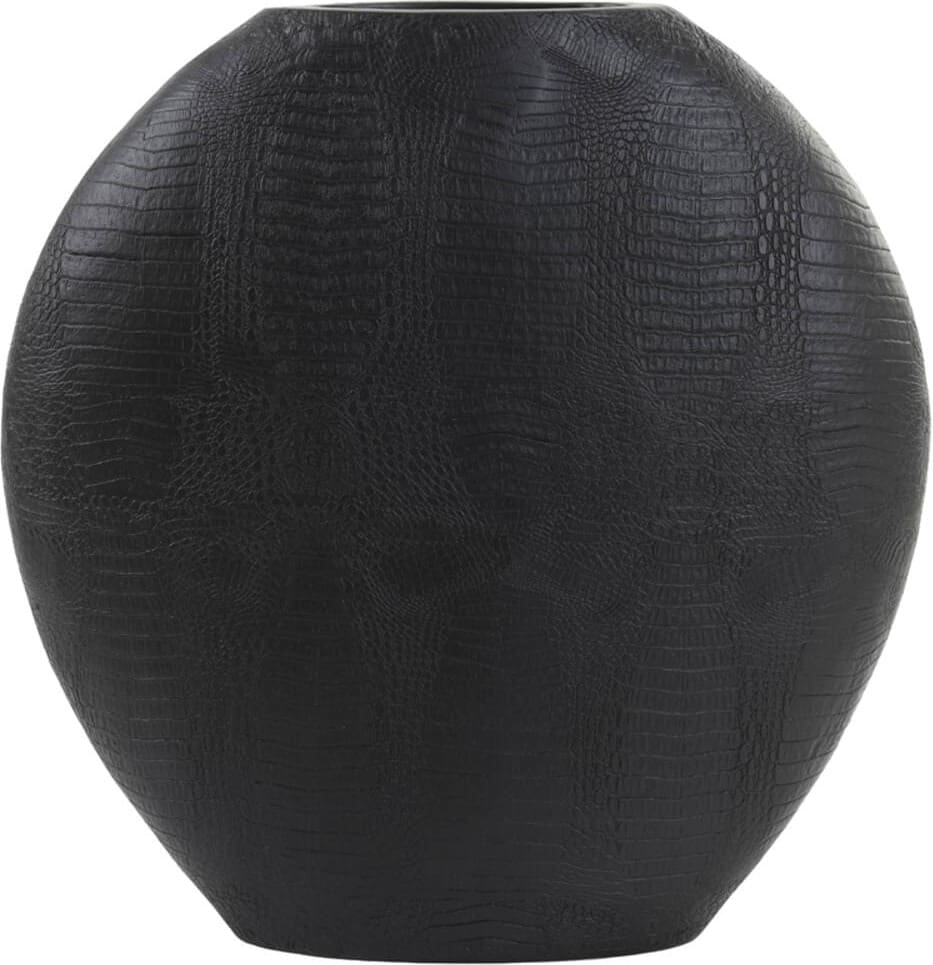 Vaas Skeld - Zwart Light & Living Vaas 5802212