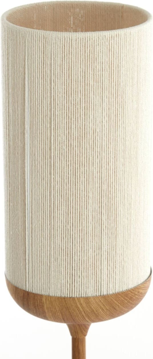 Vloerlamp Dania - Hout Print Naturel+touw Crème Light & Living Vloerlamp 1738143